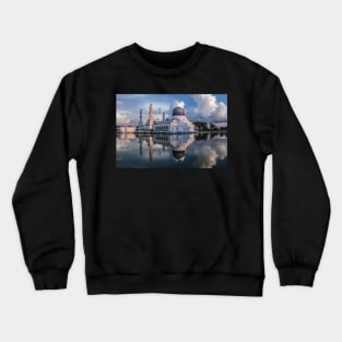 Kota Kinabalu mosque Crewneck Sweatshirt